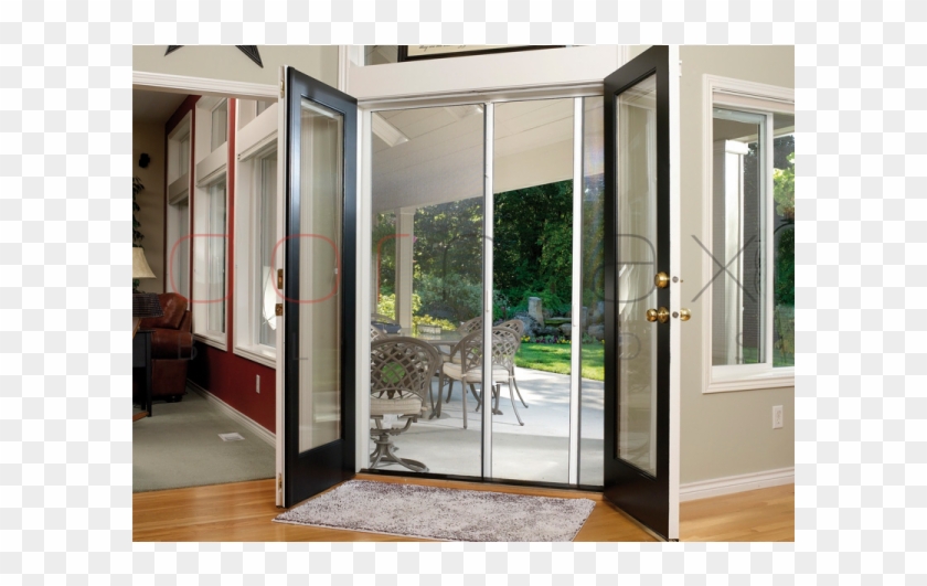 Mosquito Net Winding Into Casette Gs43 System Blinds - Retractable Screen For Double Doors Clipart