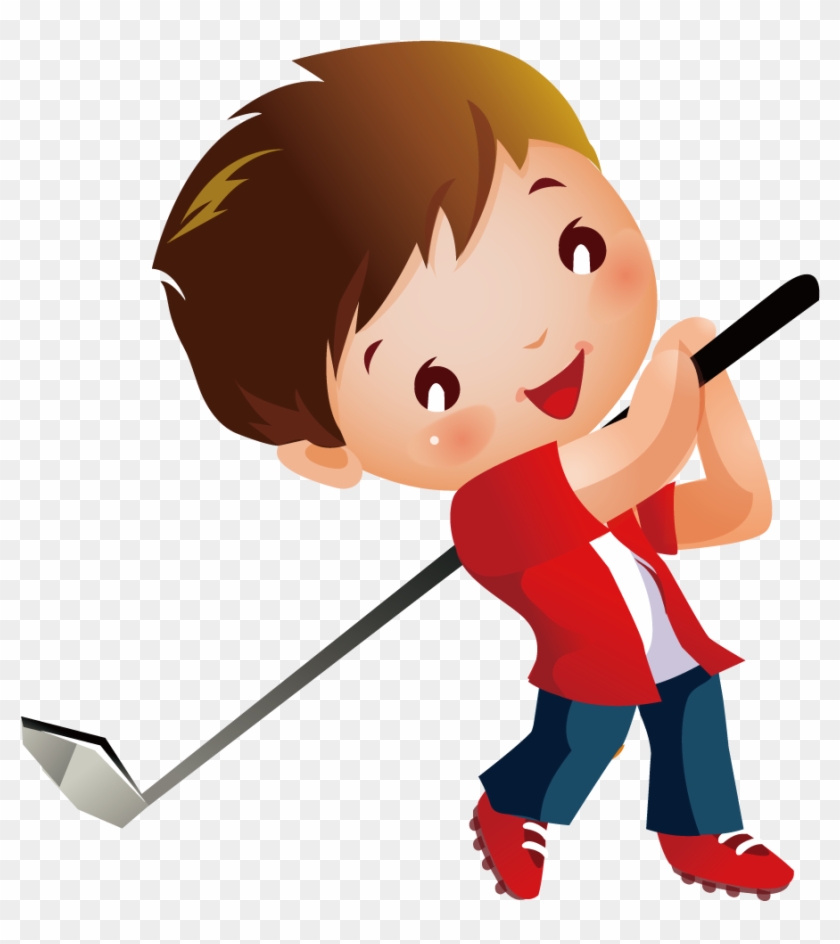 Miniature Golf Child Golf Course Clip Art - Junior Golf Clip Art - Png Download #4569145