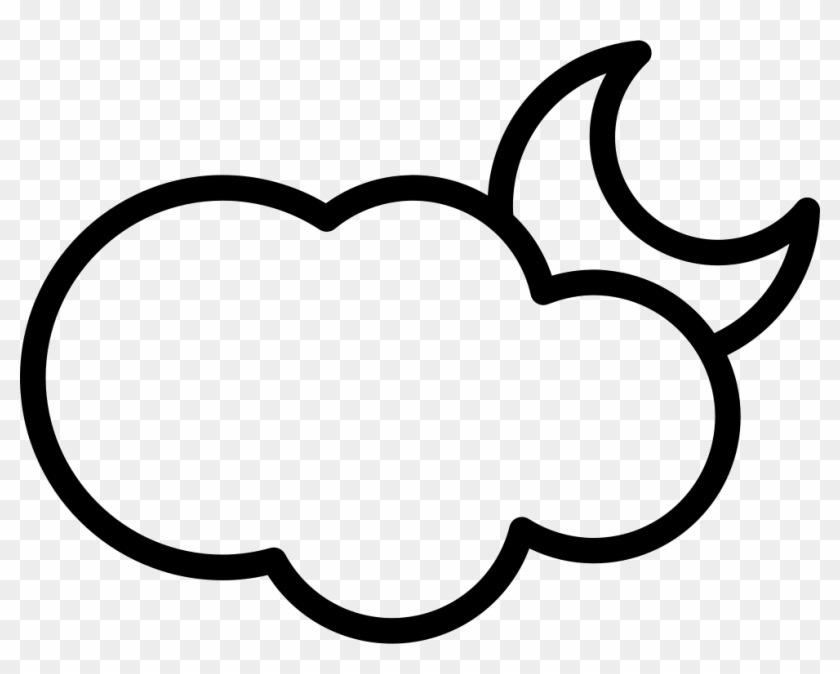 Clouds At Night Comments - Heart Clipart