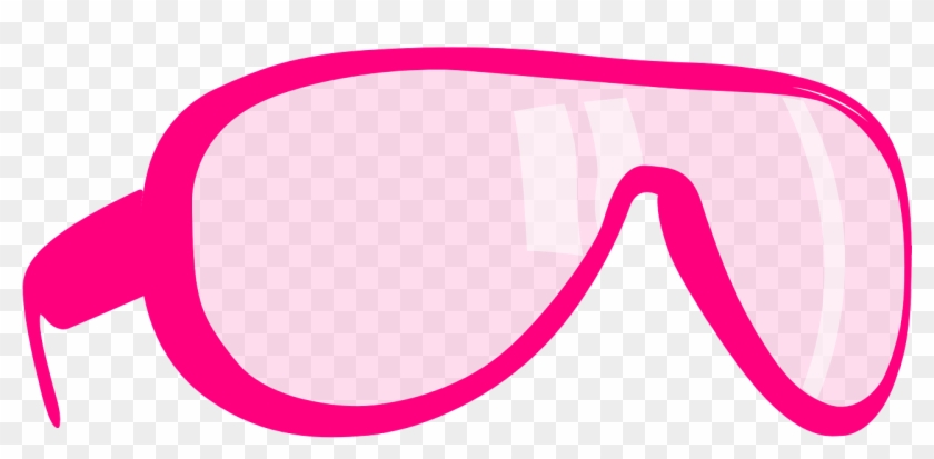 Pink Sunglasses Clip Art - Pink Goggles Png Transparent Png #4569392