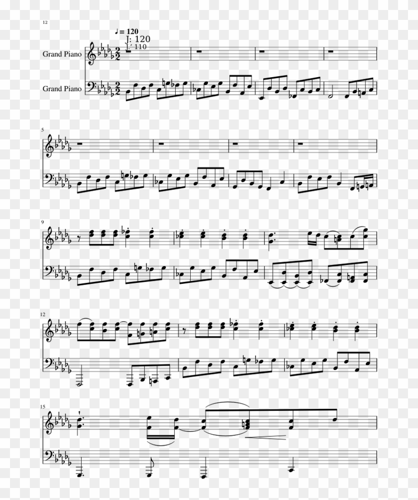 Noice - Grade 2 Dusty Blue Music Sheet Clipart #4569512