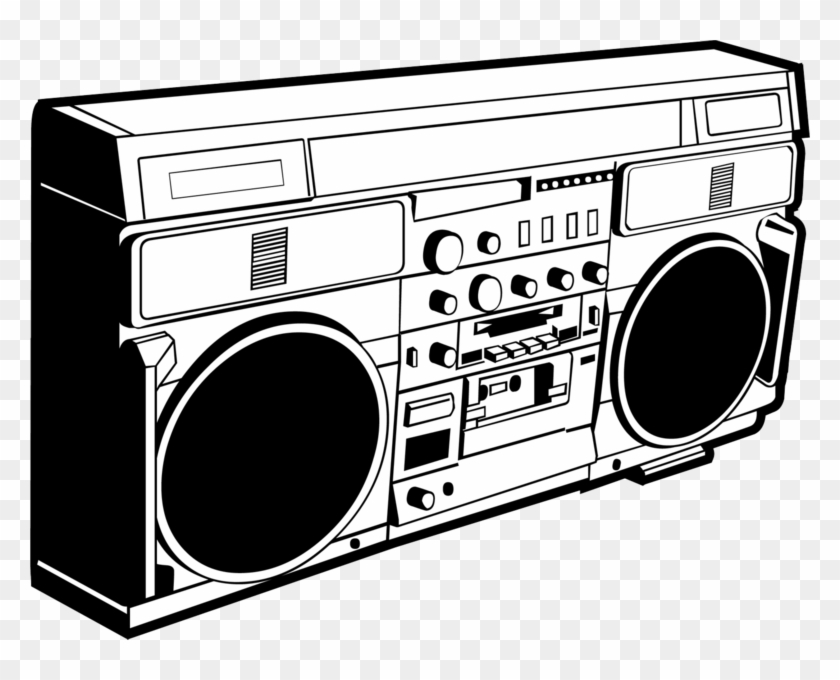 Boom Box Drawing At Getdrawings Com Free - Boombox Png Clipart #4569587