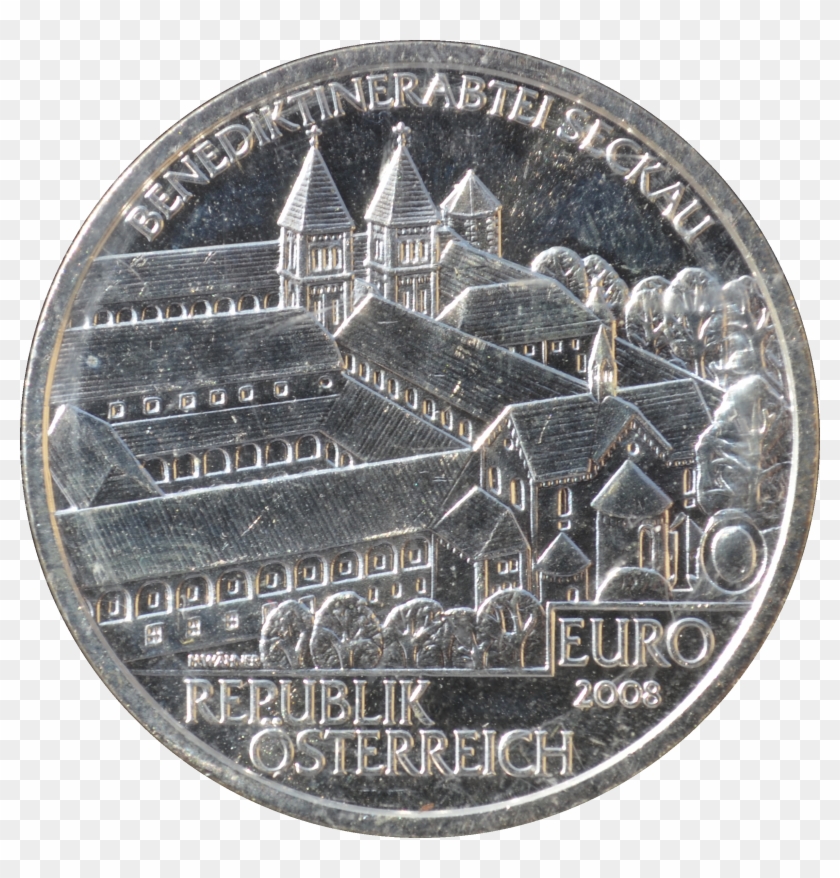 10 Euro Silbermünze "benediktinerabtei Seckau\ - Coin Clipart