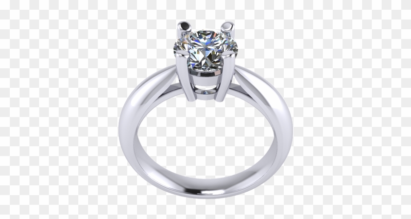 Solitaire Ring Without Side Diamonds - 3d Solitaire Ring Designs Clipart #4571039