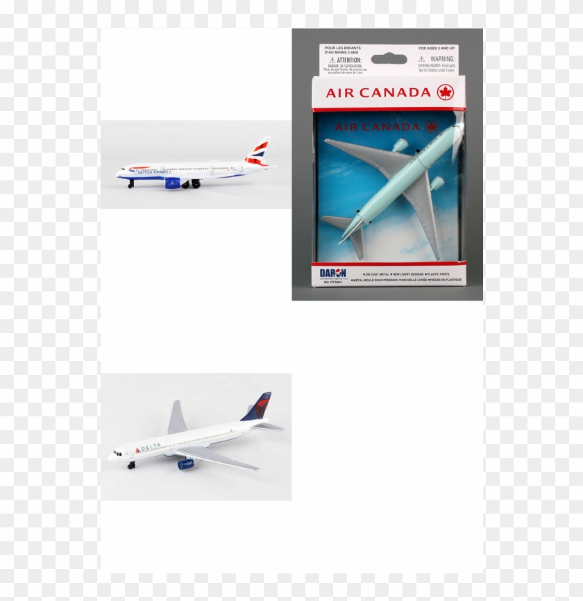 Authentic British Airways Air Canada Delta Airlines - Toy Air Canada Clipart #4571777