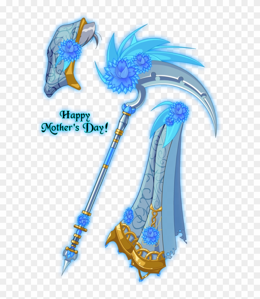 Blue Dahlia - Cartoon Clipart