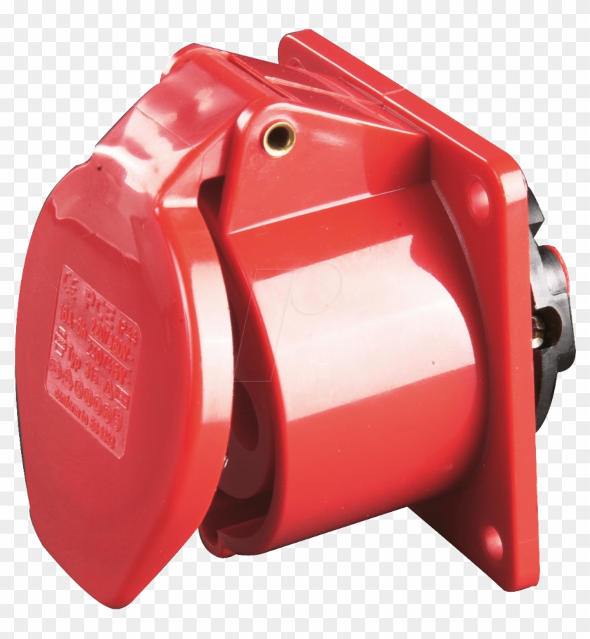 Cee Panel Mounted Socket, 5 Pin, 400 V, 32 A, - Cee Dose Clipart