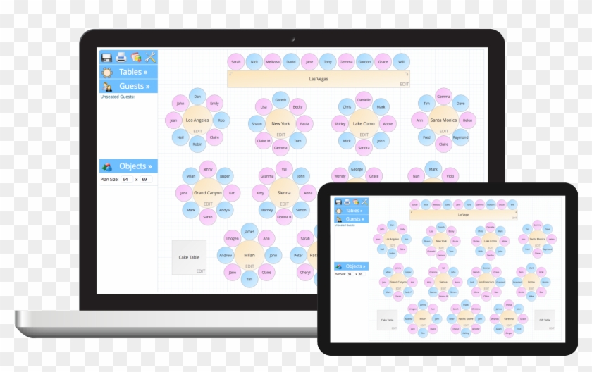 Toptableplanner Laptop Ipad - Ipad And Laptop Png Clipart