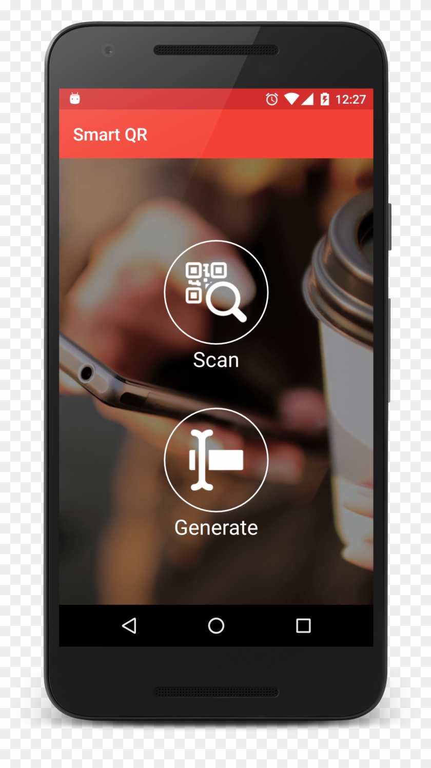 Mobile Phone On Hand Clipart