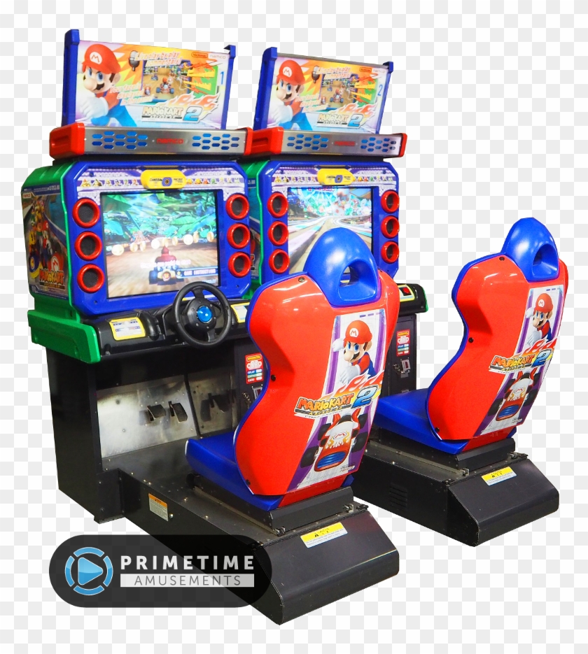 Mario Kart Arcade Gp2 - Mario Kart 2 Arcade Machine Clipart #4572982