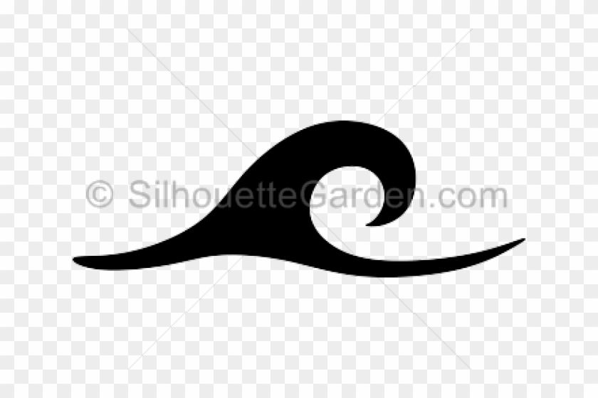 Black Wave Cliparts - Black And White Waves Silhouette - Png Download