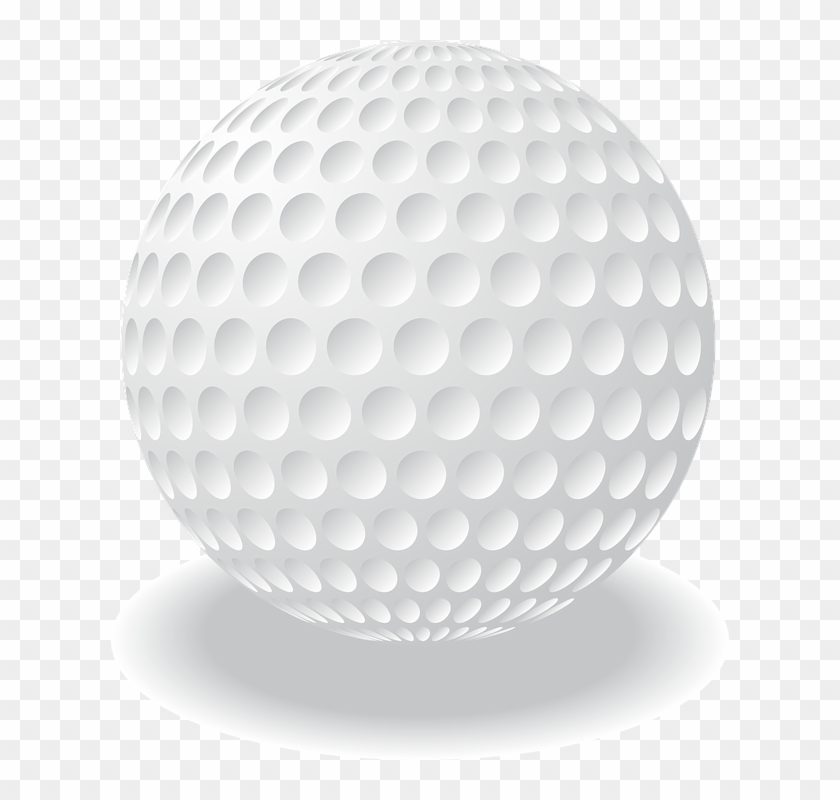 Sport Golf White Ball Golf Vector Ball - Golf Clipart