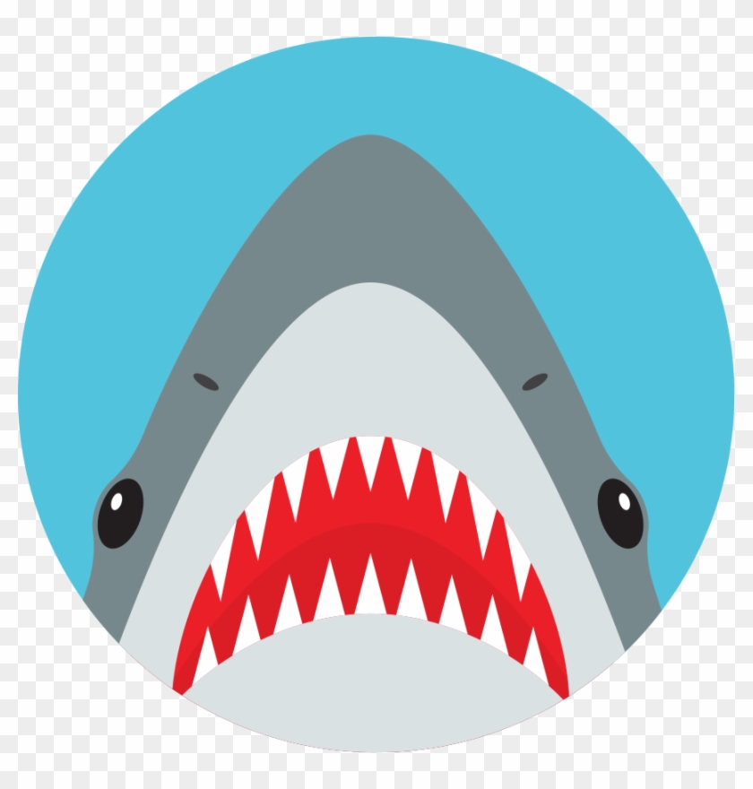 Clip Art Shark Teeth - Png Download