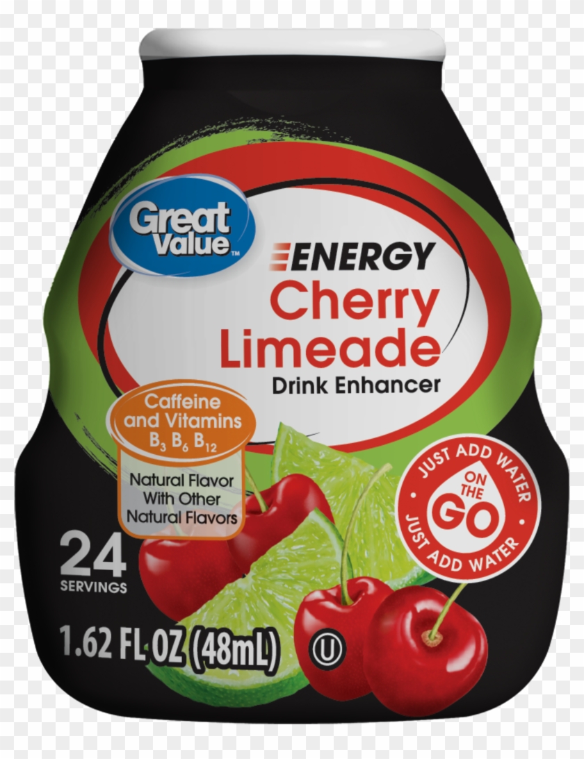 Great Value Cherry Limeade Energy Drink Enhancer, Clipart #4574073