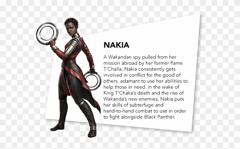 Nakia Character Bio - Nakia Black Panther Weapons Clipart #4574378