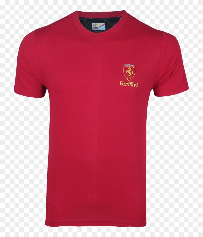 Ferraritshirt-1 - Shirt Clipart #4574570