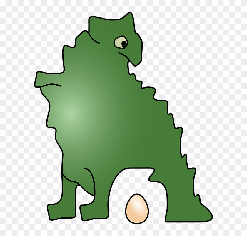 Dinosaur Laid Egg Reptile Mother Prehistoric Nest - Dinosaur Clipart #4574884