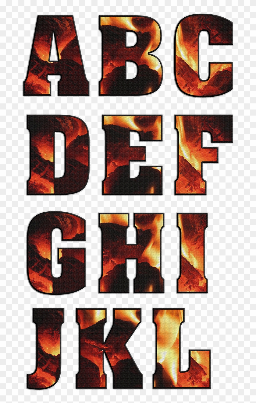 Alfabeto En Llamas Png Clipart #4575204