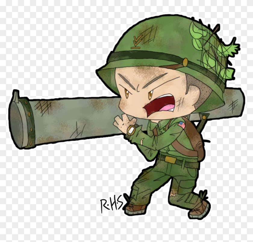 Chibi Army Man Clipart #4575297