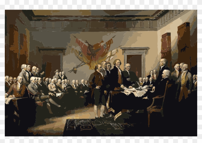 Signing Of The United States Declaration Of Independence - Signing The Declaration Of Independence, July 4th, Clipart #4575433