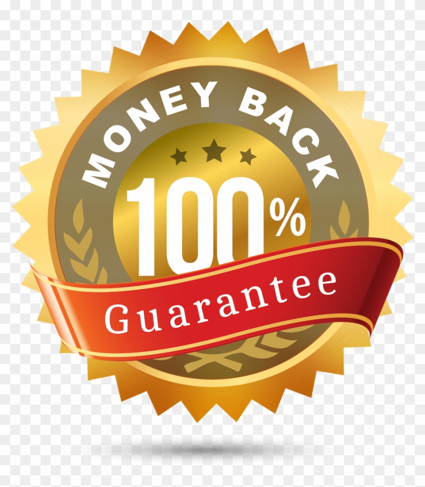 100% Money Back Guarantee - Label Clipart #4575791