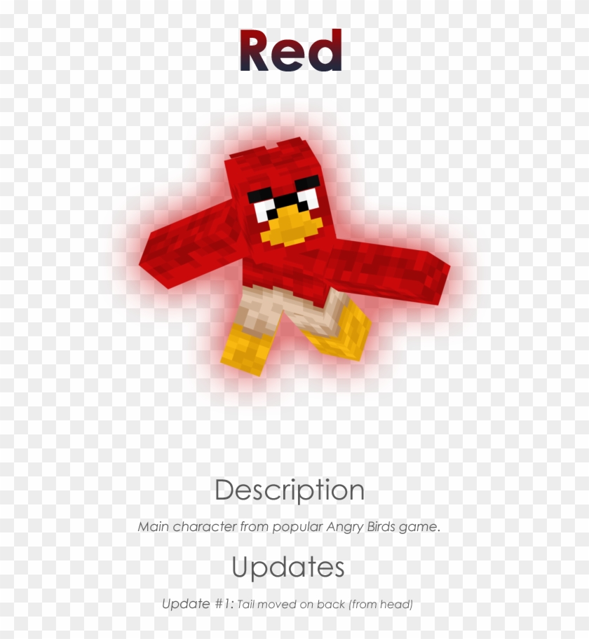 Rhpng - Minecraft Papercraft Angry Birds Clipart