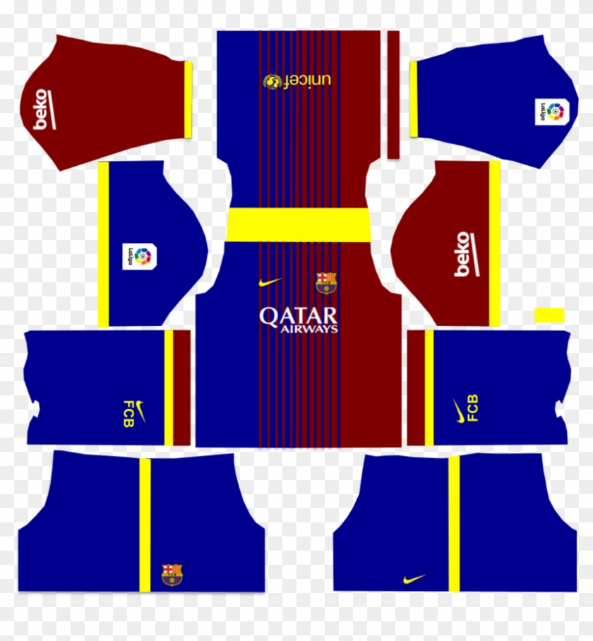 Fcb Kit And Logo - Kit Dream League Soccer 2019 Clipart #4577054