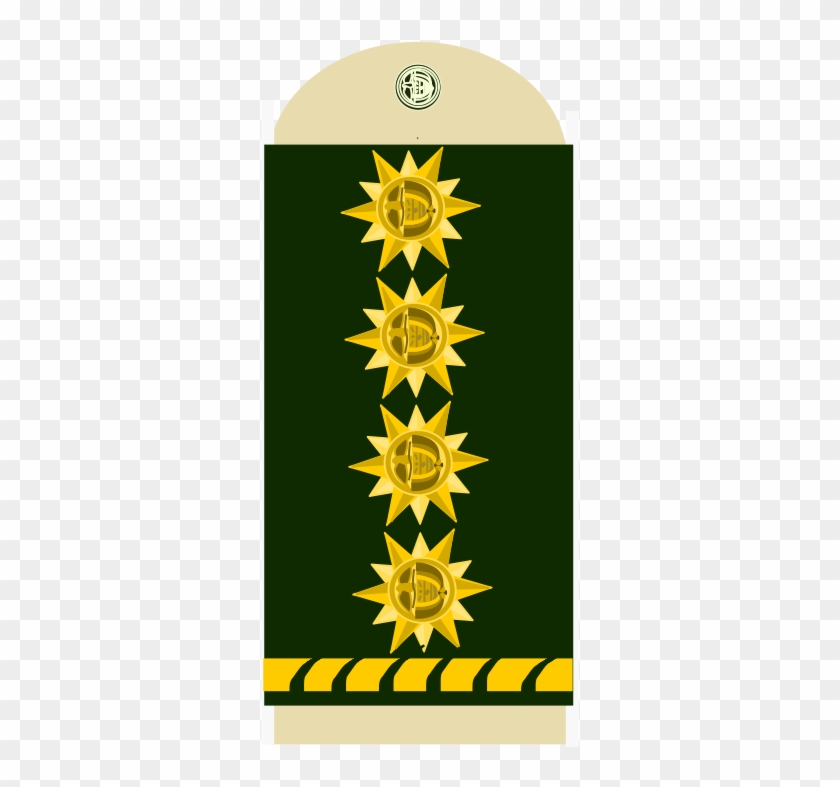 '"3b" Uniform Sample, No Equivalent - Insignia De Los Generales Del Ejercito Clipart #4577137