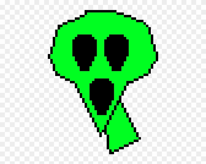 Suprised Alien - Minecraft Color Wheel Clipart #4577143