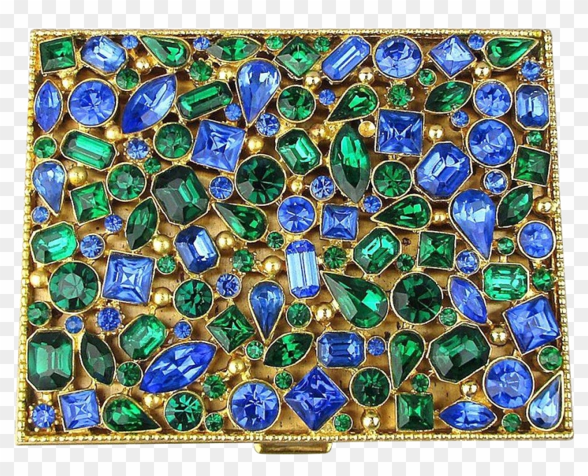 Vintage Rhinestone Cigarette Case By Marhill Fifth - Crystal Clipart #4577167