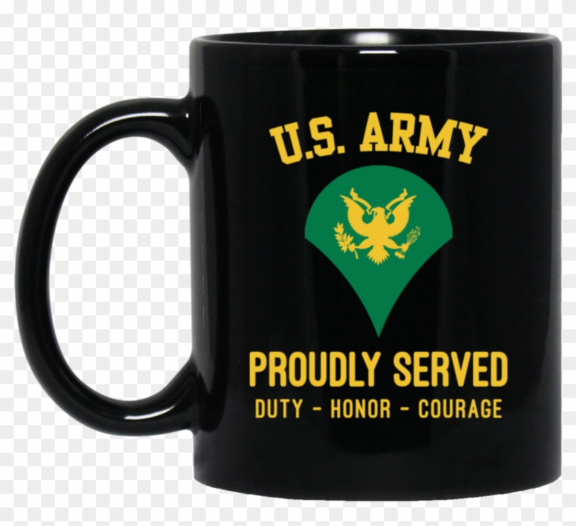 Us Army E-4 Spc E4 Specialist Ranks 11 Oz - You Are Strong As Hulk Clipart #4577200