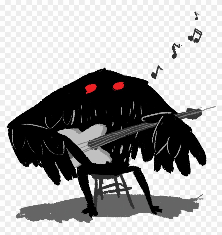 Mothman Png Picture - Mothman Skateboard Clipart #4577229