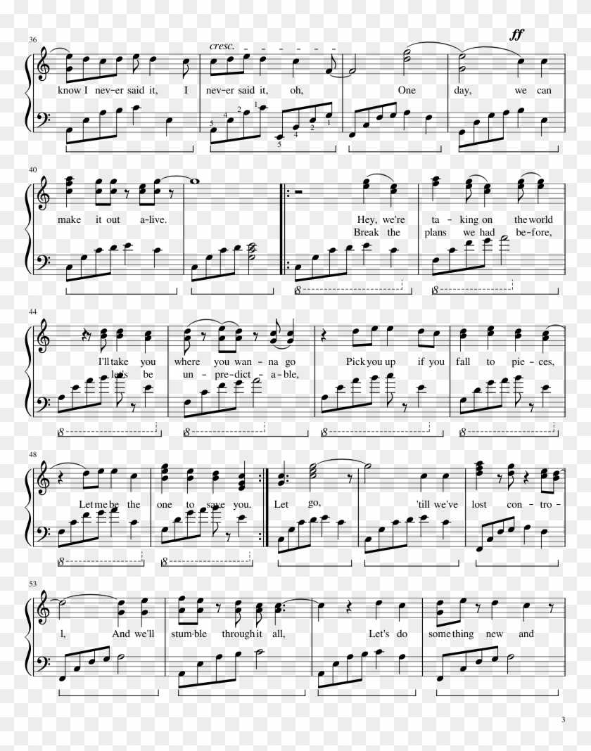 Soft Version Sheet Music Composed By Calum Hood, Michael - Sheet Music Clipart #4577536