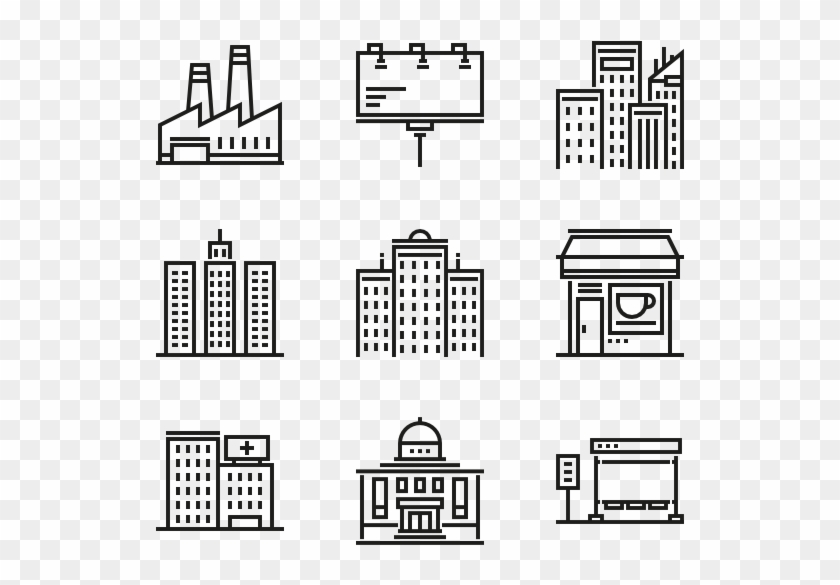 City - Building Icon Png Clipart #4577711