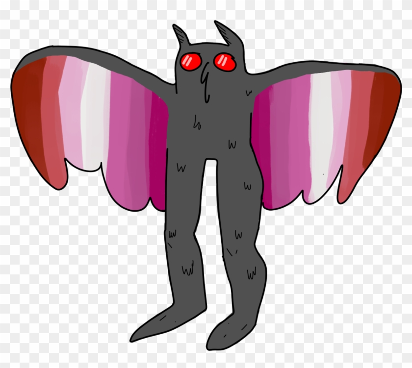 Mothman A Butch Lesbian - Transparent Mothman Clipart