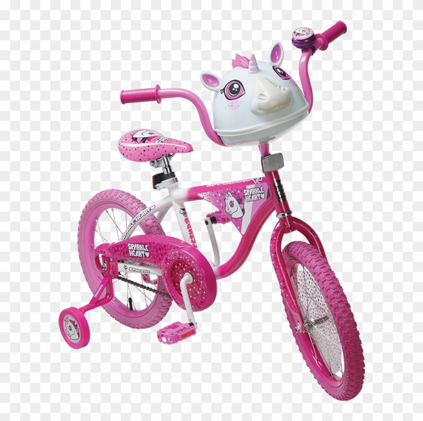 Sparkle Heart Bike Fixd - Unicorn Bike For Girl Clipart #4577828