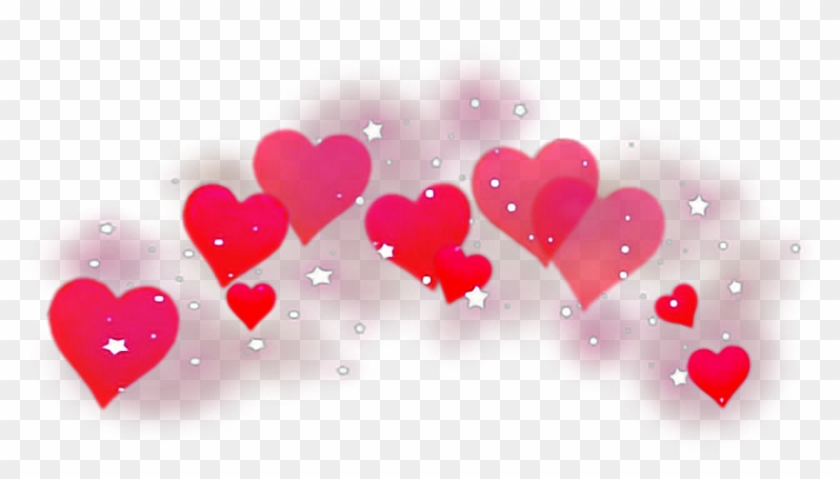 #hearts #red #redhearts #sparkles #heartcrown #freetoedit - Black Hearts Crown Png Clipart