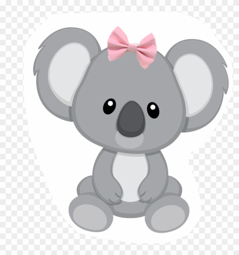 #bow #koala #bear #girl #family - Baby Koala Clipart - Png Download