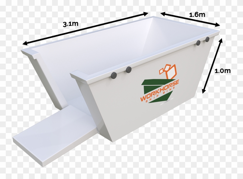 4m Skip Bin - Snowplow Clipart
