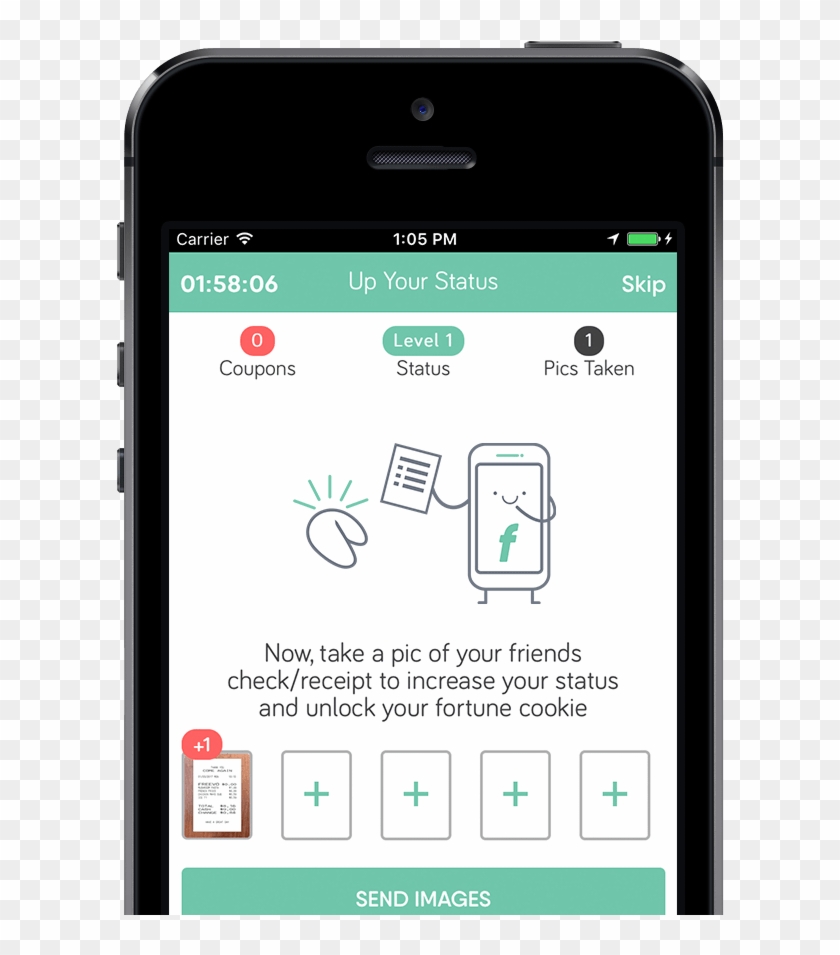 Half Phone 7 - Address Text Message Clipart