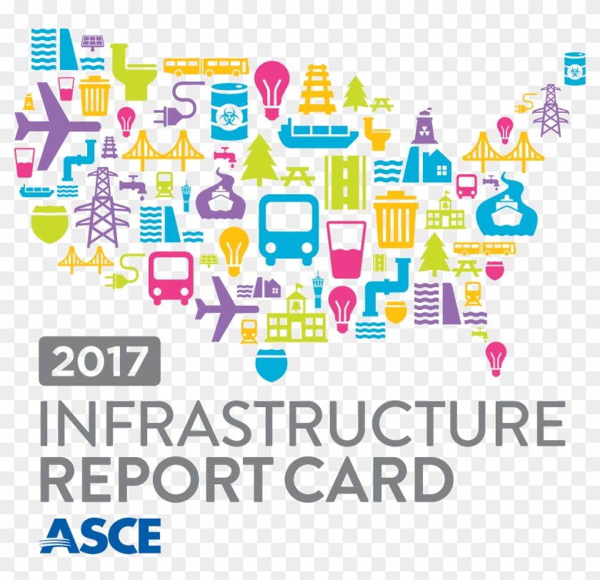 Asce Gov't Relations On Twitter - Asce Infrastructure Report Card Logo Clipart #4579313