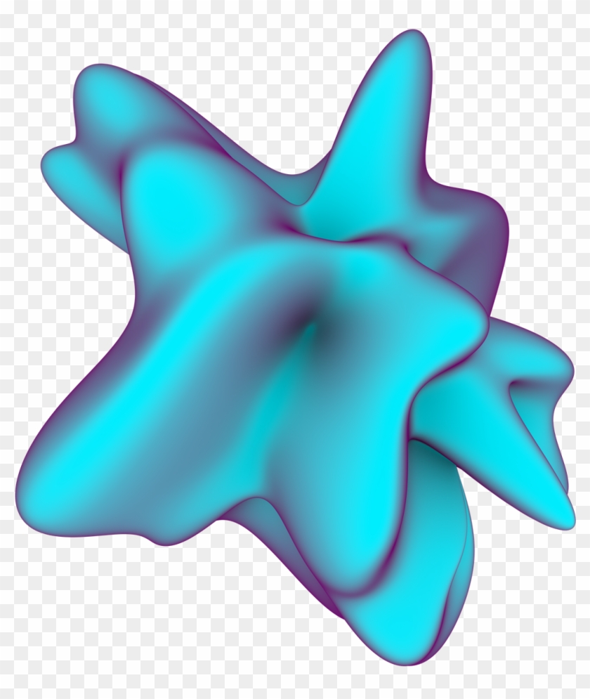 A Piece From “amorphous,” A Pack Of 3d Shapes On Transparent Clipart