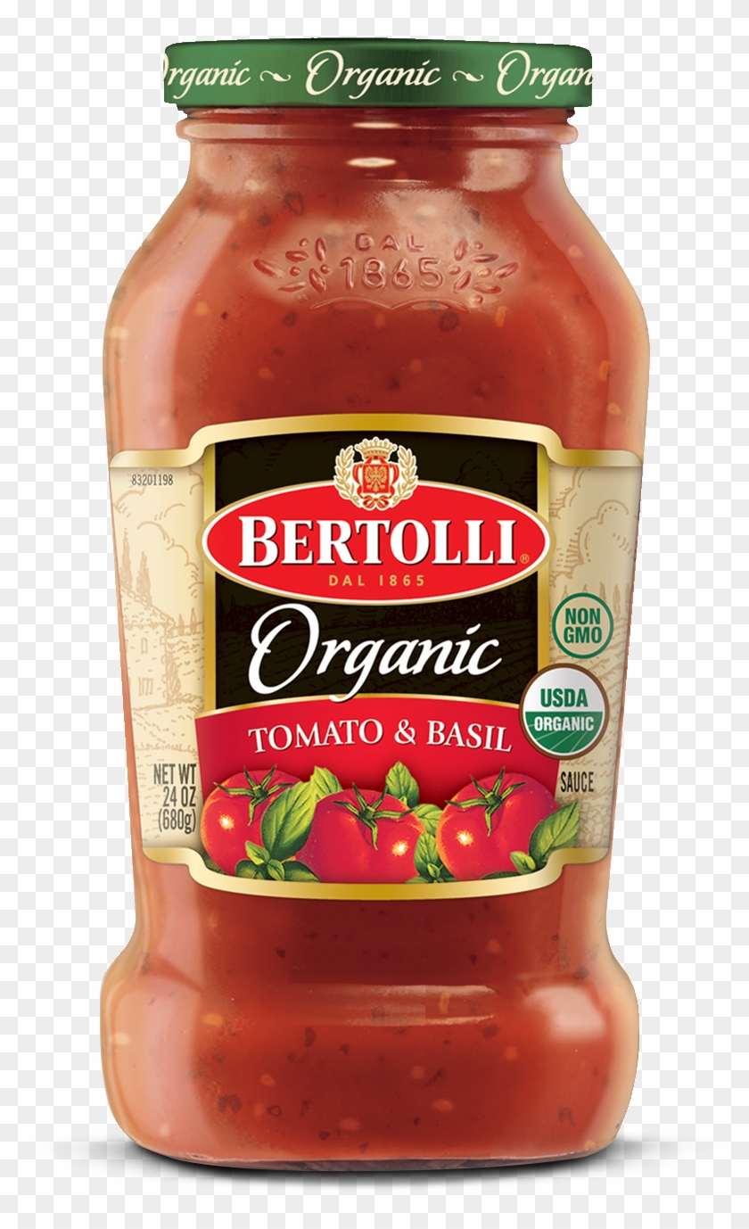 Bertolli Organic Olive Oil Basil & Garlic Sauce Clipart #4579633