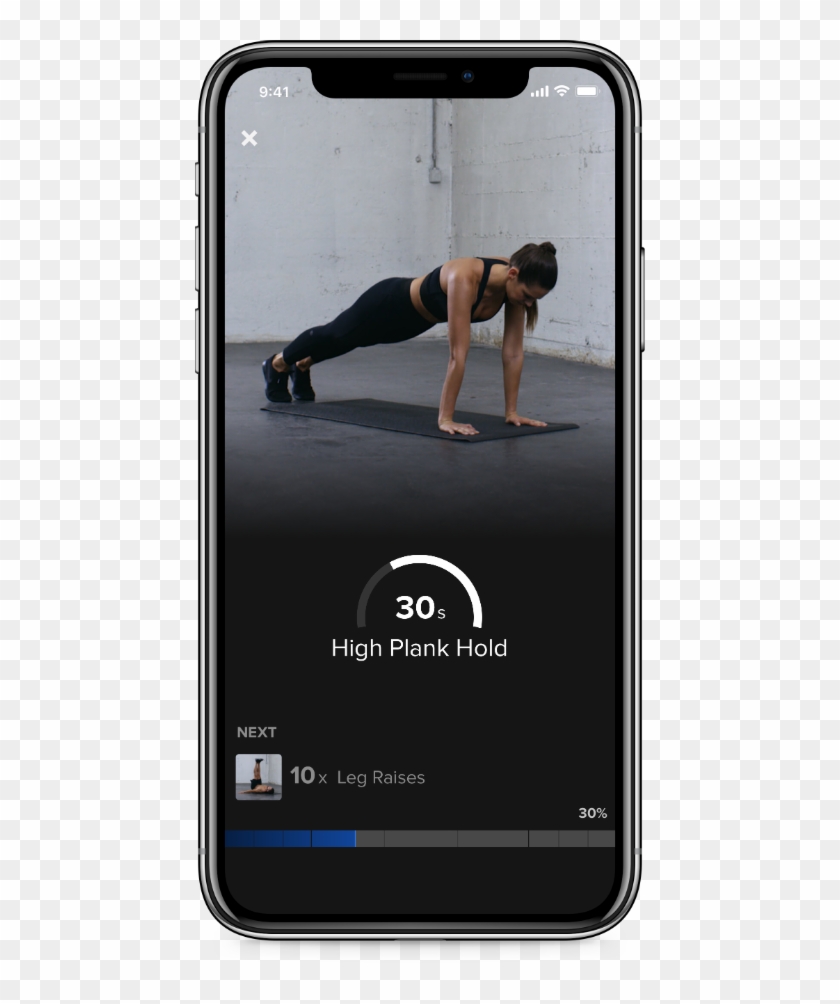 Intratraining-plank Freeletics Interface, The Fitness - Video Fitness App Clipart