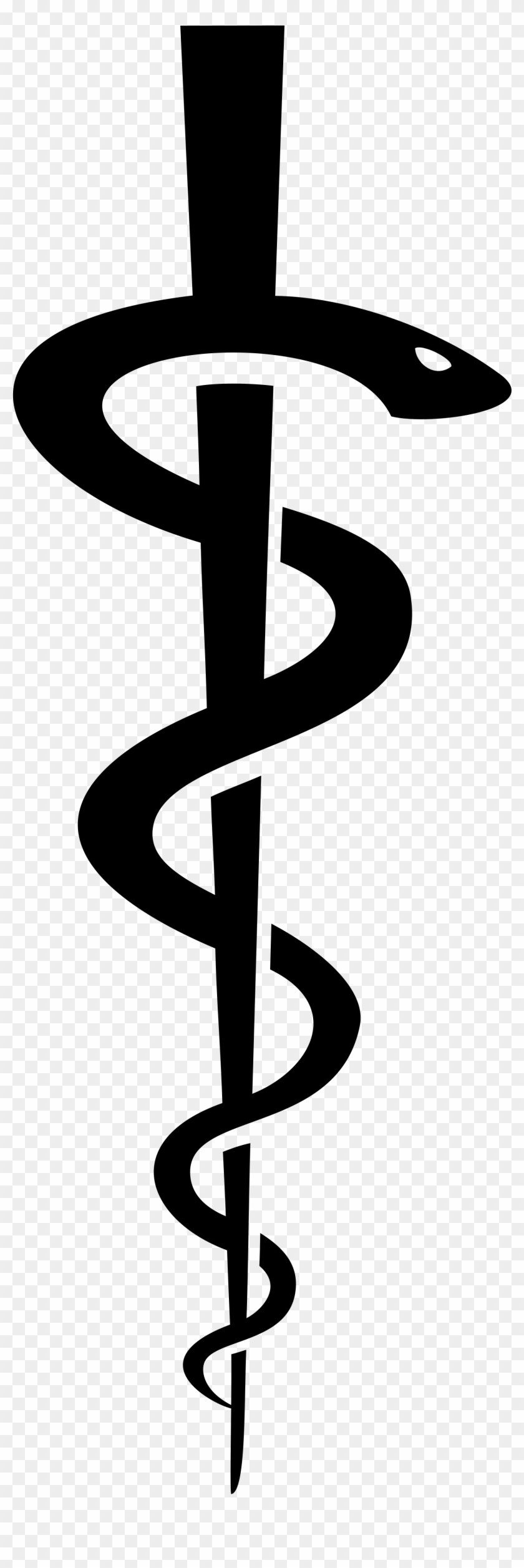 Caduceus Vector Rod - Rod Of Asclepius Png Clipart