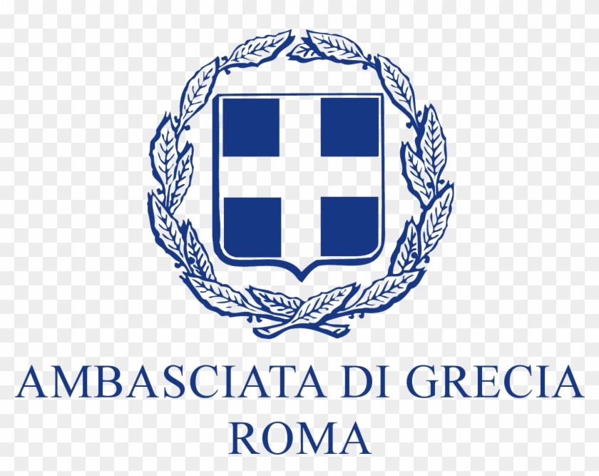 Logo Ambasciata Di Grecia A Roma Con La Digitura In - Ambasciata Di Grecia A Roma Logo Clipart #4580133