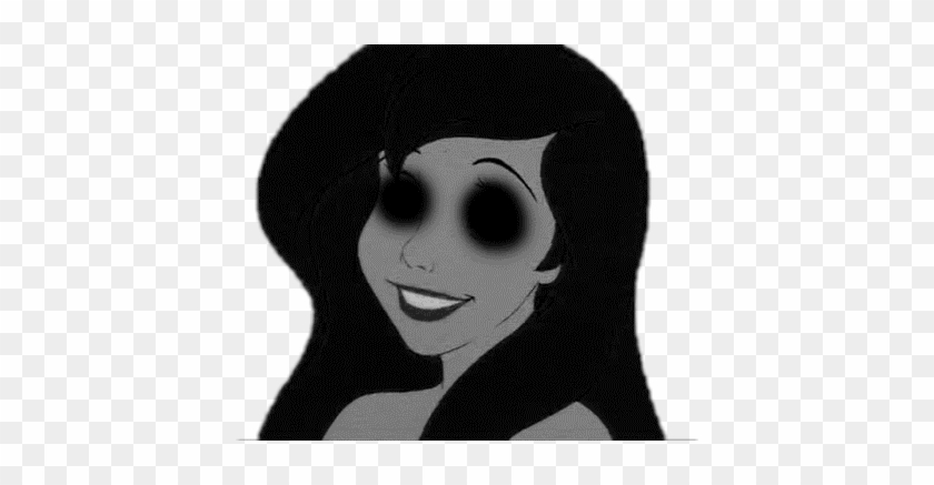 #creepy #scary #princess #ariel #littlemermaid #skull - Scary Clipart #4580278