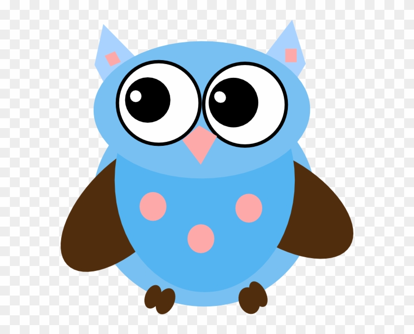 Blue Owl Svg Clip Arts 594 X 598 Px - Cartoon - Png Download #4580281