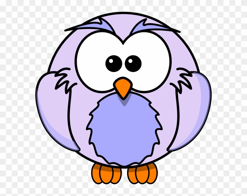 Light Purple Owl Cartoon Clip Art - Printable Owl Coloring Pages - Png Download #4580303