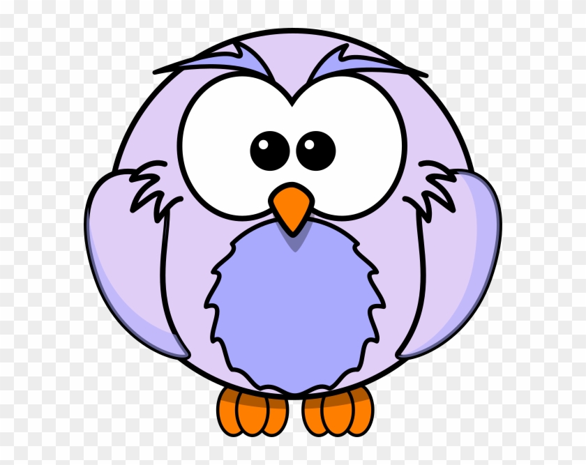 Light Purple Owl Cartoon Clip Art - Printable Owl Coloring Pages - Png Download